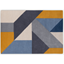 Picture of Holden Geometric Hand Tufted Wool Rug, X Large, 200 x 300cm, Tonal Blue