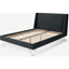 Picture of Elona King Size Bed, Midnight Grey Velvet & Copper Legs