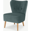 Picture of Charley Accent Armchair, Marine Green Velvet