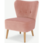 Picture of Charley Accent Armchair, Vintage Pink Velvet