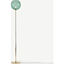 Picture of Ilaria Floor Lamp, Brass and Blue Glass
