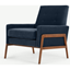 Picture of Cecil Accent Armchair, Cotton Velvet Navy