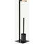 Picture of Huldra Toilet Roll Holder with Toilet Brush, Black Metal & Wood