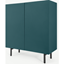 Picture of Mino Hallway Storage, Teal & Oak