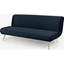 Picture of Moby Click Clack Sofa Bed, Sapphire Blue Velvet