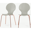 Picture of Set of 2 Kitsch Dining Chairs, Willow Grey and Copper Legs