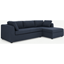Picture of Mogen Right Hand Facing Chaise End Sofa Bed with Storage, Storm Blue