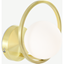 Picture of Remi  Wall Lamp, Brushed Brass and Opal White Glass