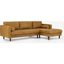 Picture of Scott 4 Seater Right Hand Facing Chaise End Corner Sofa, Charm Tan Premium Leather