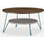 Picture of Dotty Round Coffee table, Dark Stain and Grey