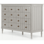 Picture of Bourbon Vintage Wide Chest Of Drawers, Grey
