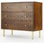 Picture of Hedra Chest of Drawers, Mango Wood & Brass