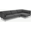 Picture of Inka Right Hand Facing Chaise End Corner Sofa, Marl Grey