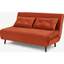 Picture of Haru Large Double Sofa Bed, Velvet Flame Orange