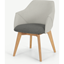 Picture of Lule Office Chair, Marl grey and Hail Grey and oak