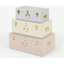 Picture of Gunner Set of 3 Extra Large Metal Storage Trunks, Tonal Pink