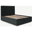 Picture of Skye Double Bed with Ottoman Storage, Midnight Grey Velvet