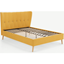 Picture of Charley Double Bed, Yolk Yellow & Oak Stain Legs