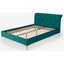 Picture of Linnell Double Bed, Seafoam Blue Velvet & Brass
