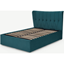 Picture of Charley King Size Ottoman Storage Bed, Seafoam Blue Velvet