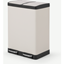 Picture of Colter 60L Soft Close Double Recycling Pedal Bin x2 30L , Off White