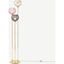 Picture of Ilaria Floor Lamp Triple, Multicolour Pink & Brass
