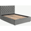 Picture of Skye Double bed with Drawer Storage, Light Grey Velvet