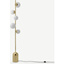 Picture of Vetro Floor Lamp, Brass & Opal Glass