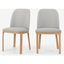 Picture of Set of 2 Nuno Dining Chairs, Oak and Hail Grey