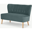Picture of Charley 2 Seater Sofa, Marine Green Velvet, Natural Leg