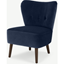 Picture of Charley Accent Armchair, Royal Blue Velvet