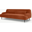 Picture of Giselle 3 Seater Sofa, Nutmeg Orange Velvet