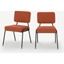 Picture of Set of 2 Knox dining chairs, Retro Orange