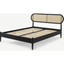 Picture of Reema King Size Bed, Black Stain & Cane