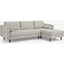 Picture of Scott 4 Seater Right Hand Facing Chaise End Corner Sofa, Ivory Weave