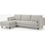 Picture of Scott 4 Seater Left Hand Facing Chaise End Corner Sofa, Ivory Weave