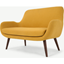 Picture of Moby 2 Seater Sofa, Yolk Yellow