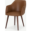 Picture of Lule Carver Chair, Tan Leather & Walnut
