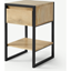Picture of Rena Bedside table, Light Mango Wood & Black Metal