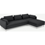 Picture of Vento Right Hand Facing Chaise End Sofa Bed, Sterling Grey