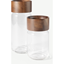 Picture of Clover Acacia Set of 2 Wood Storage Jars, Natural