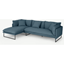 Picture of Malini Left Hand Facing Chaise End Sofa, Orleans Blue