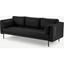 Picture of Harlow 3 Seater Sofa, Denver Black Leather