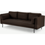 Picture of Harlow 3 Seater Sofa, Denver Dark Brown Leather
