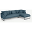 Picture of Malini Right Hand Facing Chaise End Sofa, Orleans Blue