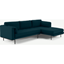 Picture of Harlow Right Hand Facing Chaise End Sofa, Elite Teal