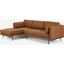 Picture of Harlow Left Hand Facing Chaise End Sofa, Denver Tan Leather