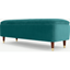 Picture of Margot Ottoman Storage Bench, Seafoam Blue Velvet