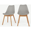 Picture of Set of 2 Thelma Dining Chairs, Oak and Grey