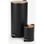Picture of Cross Flat Top 27L & 3L Pedal Bin, Black & Copper